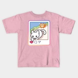 instagram like heart cat shocked Rat Kids T-Shirt